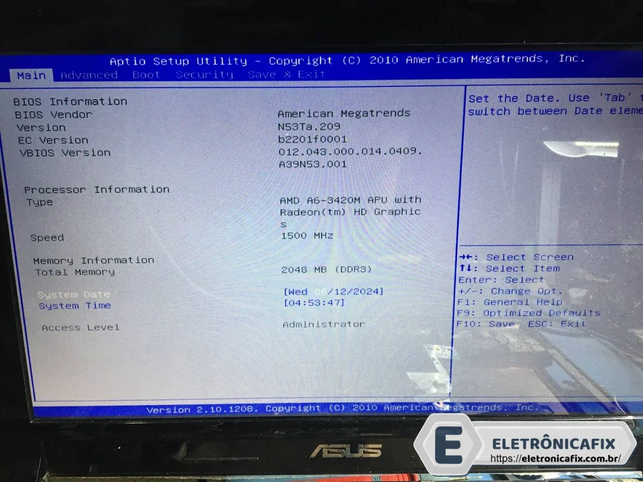 Asus N53T- MB N53TA REV2-0 AMD