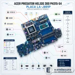Acer Predator Helios 300 PH315-54  Placa LA-J891P.webp