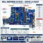Dell Inspiron 15 5510  Placa GDF40 LA-K032P.webp