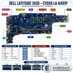 Dell Latitude 3420  Placa CYG50 LA-K491P.webp