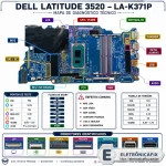 Dell Latitude 3520  Placa LA-K371P.webp