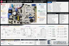 LG Dual Inverter Voice 12.000 BTUs 👉 Placa principal da evaporadora .webp