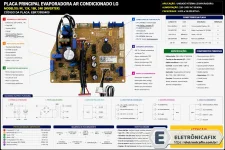 PLACA DA EVAPORADORA 9121824 AR CONDICIONADO LG - EBR73980409.webp